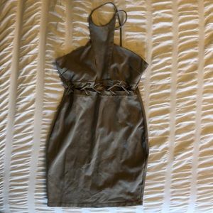 Mini dress with cut out